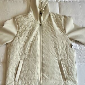 Women's Cream Hooded Jacket